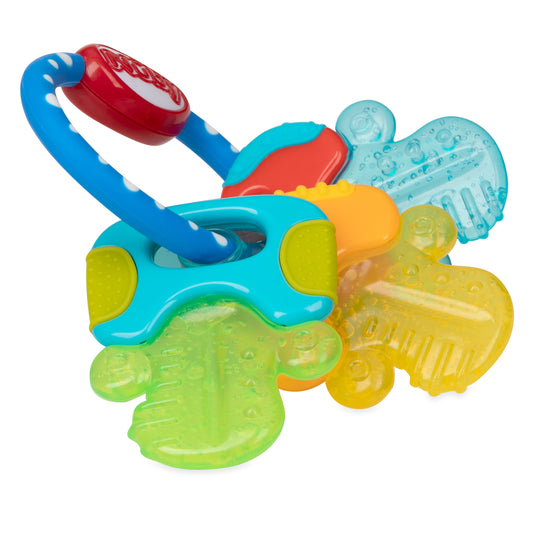 Icybite Textured and Soothing Teether for Baby, Multicolor Keys