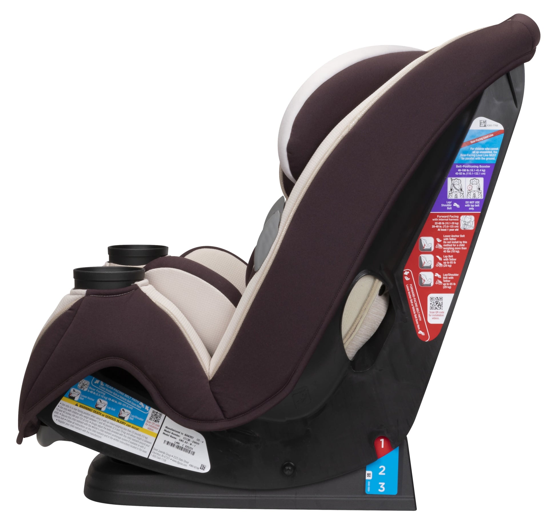 Grow and Go All-In-One Convertible Car Seat, Dunes Edge,